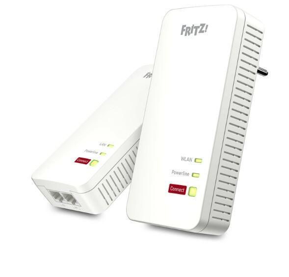 AVM FRITZ Powerline 1240AX WLAN Set WiFi6 an Wandsteckdose anschließbar von AVM