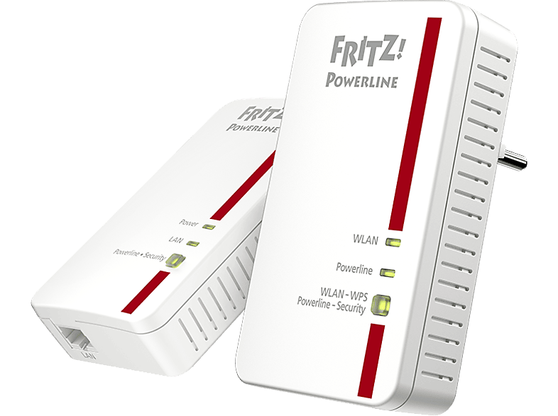 AVM FRITZ!Powerline 1240E WLAN Set Powerline Adapter 1200 Mbit/s Kabellos und Kabelgebunden von AVM