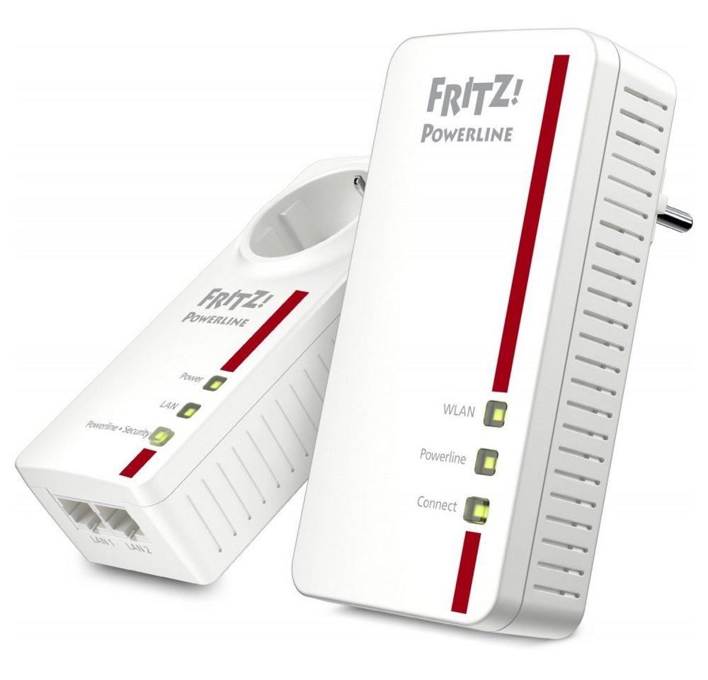 AVM FRITZ!Powerline 1260E - Powerline Adapter WLAN - weiß Netzwerk-Adapter AVM FRITZ!Powerline 1260E - Powerline Adapter WLAN - weiß Netzwerk-Adapter von AVM