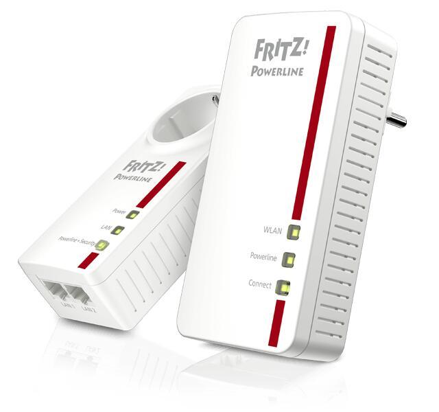 AVM FRITZ Powerline 1260E WLAN Set Powerline Adapterkit GigE, HomePlug AV WiF... von AVM