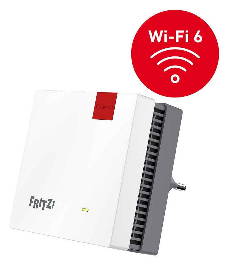 AVM FRITZ!Repeater 1200 AX, Wi-Fi 6, WLAN Erweiterung Signal WLAN-Repeater, WLAN Mesh-Technologie, WPA3-Verschlüsselung von AVM