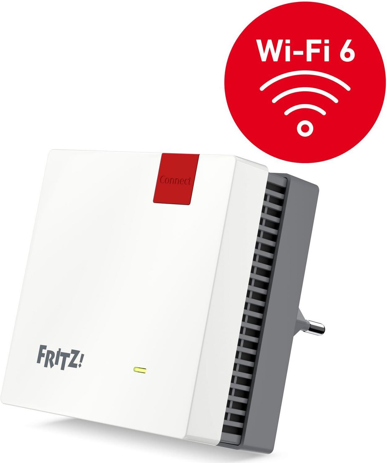 AVM FRITZ! Repeater 1200 AX - Wi-Fi-Range-Extender - GigE - Wi-Fi 6 - 2,4 GHz, 5 GHz (20002974) von AVM