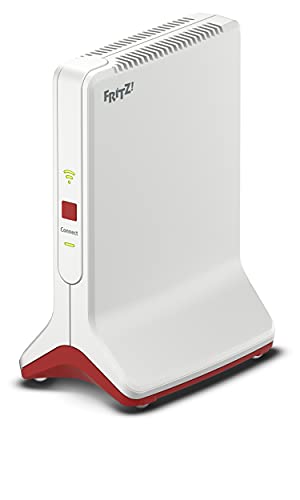 FRITZ!Repeater 6000 (WiFi 6 Repeater mit drei Funkeinheiten: 5 GHz (2 x bis zu 2.400 MBit/s), 2,4 GHz (bis zu 1.200 MBit/s), 2,5-Gigabit-LAN, deutschsprachige Version) von AVM