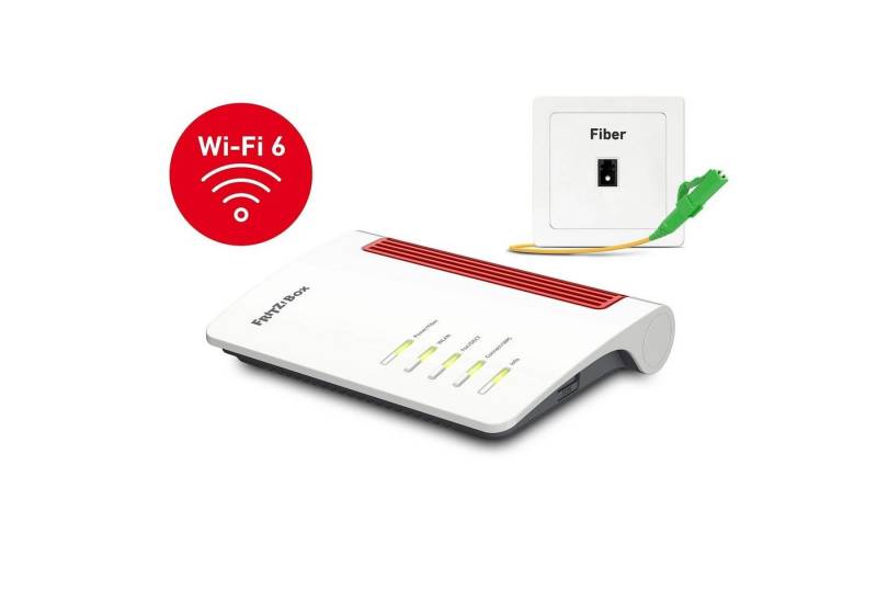AVM FRITZBOX 5530 Fiber Glasfaser Modem WLAN-Router, WLAN AX Mesh, Wi-Fi 6, 2.4 / 5 Ghz, Fon Dect von AVM