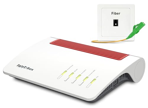 AVM Fritz!Box 5590 Fiber Edition International | Mesh Master | Wi-Fi 6 | 2400 Mbit/s (5 GHz) + 1200 Mbit/s (2,4 GHz) | 2,5 Gigabit LAN | 4X gigabit-LAN | 2X USB 3.0 | AON + GPON von AVM