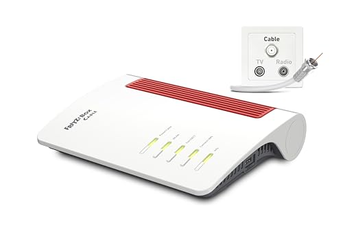 FRITZ!Box 6670 Cable | Router für einen Kabelanschluss (DOCSIS-3.1-Kabelmodem, 2x2 Wi-Fi 7 mit 2.880 MBit/s (5 GHz) und 688 MBit/s (2,4 GHz), Zigbee Integration 1 x 2,5 Gigabit-LAN-Port) von AVM