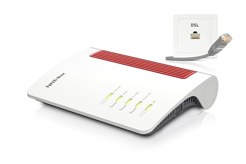 FRITZ!Box 7690 (Wi-Fi 7 DSL-Router mit 5.760 MBit/s (5GHz) & 1.376 MBit/s (2,4 GHz), bis zu 300 MBit/s mit VDSL-Supervectoring und ADSL2+, WLAN Mesh, DECT-Basis, deutschsprachige Version) von AVM
