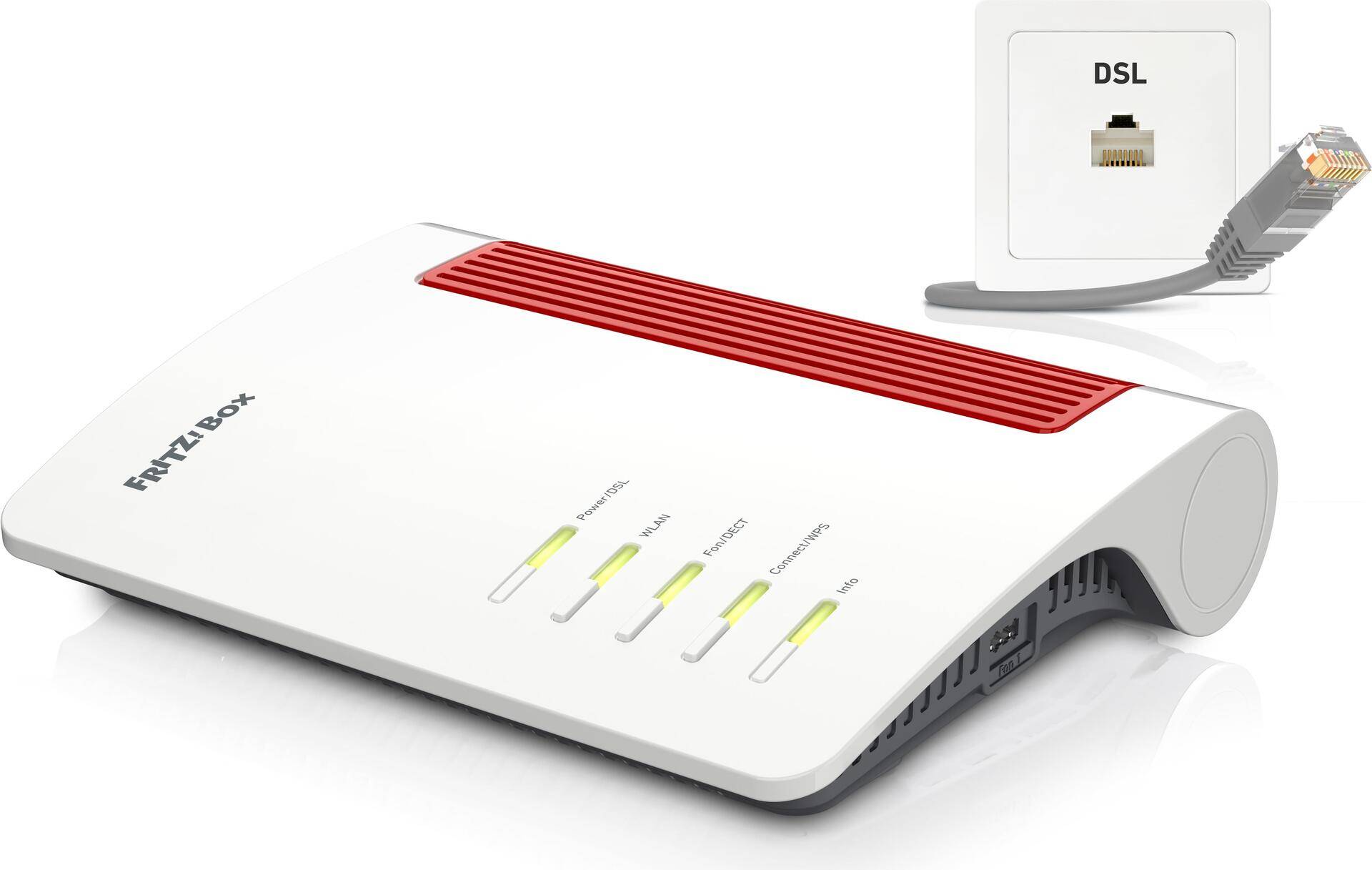 FRITZ!Box 20003057 WLAN-Router 2.5 Gigabit Ethernet Dual-Band (2,4 GHz/5 GHz) Weiß (20003057) von AVM