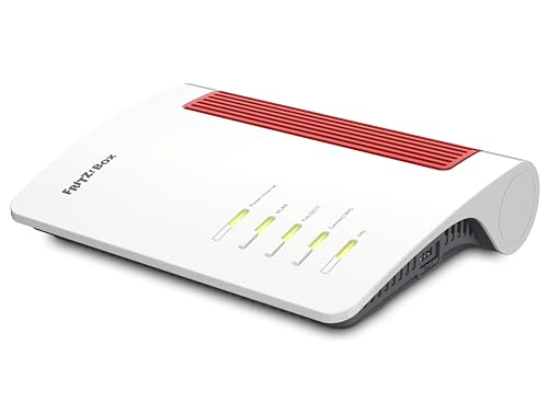 FRITZ!Box 4690 (Wi-Fi 7 Mesh Router, für den Kabel-, DSL- oder Glasfaseranschluss, bis zu 6.960 MBit/s, 1x 10-Gigabit-WAN und -LAN, 3x 2,5-Gigabit-LAN, DECT-Basis, WLAN Mesh, deutschsprachige Version) von AVM