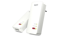 FRITZ!Powerline 1240 AX WLAN Set, 1200 Mbit/s, Gigabit Ethernet, 10,100,1000 Mbit/s, Wi-Fi 6 (802.11ax), Einzelband (2,4GHz), 600 Mbit/s von AVM