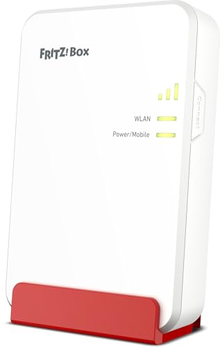 Fritz!Box 6860 5G (Mobilfunk-Router mit bis zu 1.300 MBit/s in 5G/LTE, Wi-Fi 6 mit bis zu 3.000 MBit/s, Power Over Ethernet (PoE+), Staub- und spritzwassergeschütztes Gehäuse, Internationale Version) von AVM