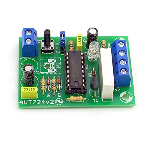 AVT724 Elektronisches DIY-Kit Universeller Timer Übungsplatine für Anfänger zum Löten lernen, Elektronik Bauset Löten Trainieren Kit zum selber AVT724 Elektronisches DIY-Kit Universeller Timer Übungsplatine für Anfänger zum Löten lernen, Elektronik Bauset Löten Trainieren Kit zum selber von AVT KITS