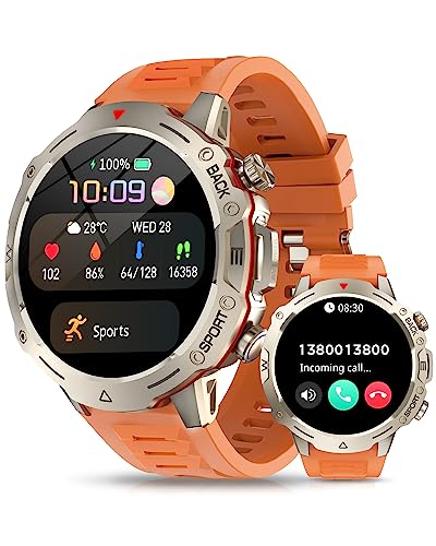 AVUMDA Smartwatch Herren mit Telefonfunktion 1,39" HD Voll Touchscreen 120+ Sportmodi Aktivitätstracker Wasserdicht mit Herzfrequenz SpO2 Schlafmonitor Schrittzähler Message Reminder für iOS Android AVUMDA Smartwatch Herren mit Telefonfunktion 1,39" HD Voll Touchscreen 120+ Sportmodi Aktivitätstracker Wasserdicht mit Herzfrequenz SpO2 Schlafmonitor Schrittzähler Message Reminder für iOS Android von AVUMDA