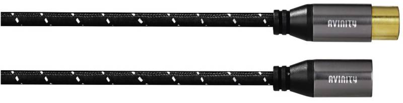 XLR Stecker - XLR Kupplung (1,5m) XLR-Kabel anthrazit von AVinity