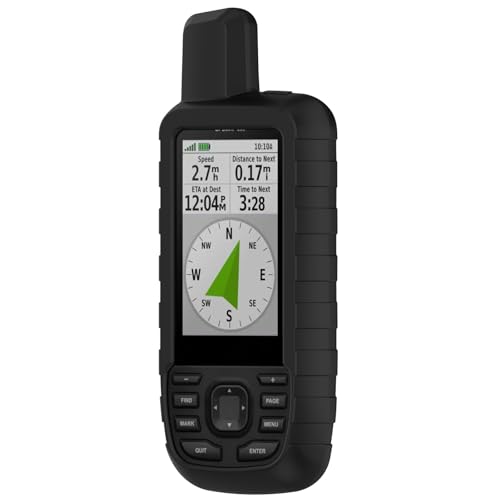 AWADUO Ersatz Smartwatch Schutzhülle Schutzhülle Kompatibel mit Garmin GPSMAP 66S/66ST/66SR/669S/679/67 Silikon Shell Anti Drop Uhr Zubehör (schwarz) von AWADUO
