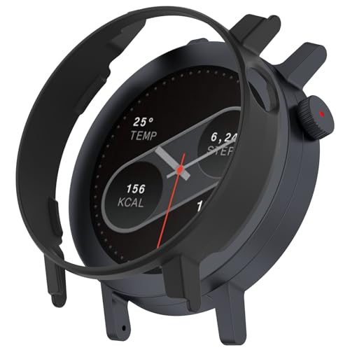 AWADUO Kompatibel mit CMF Watch Pro 2 Schutzhülle, Smartwatch PC Schutzhülle Shell Weiche und langlebige Uhrenzubehör (schwarz) von AWADUO