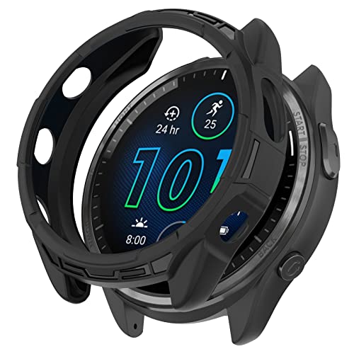 AWADUO Kompatibel mit Garmin Forerunner 965 Schutzhülle, Smartwatch PC Schutzhülle Soft Shell Smartwatch Zubehör von AWADUO