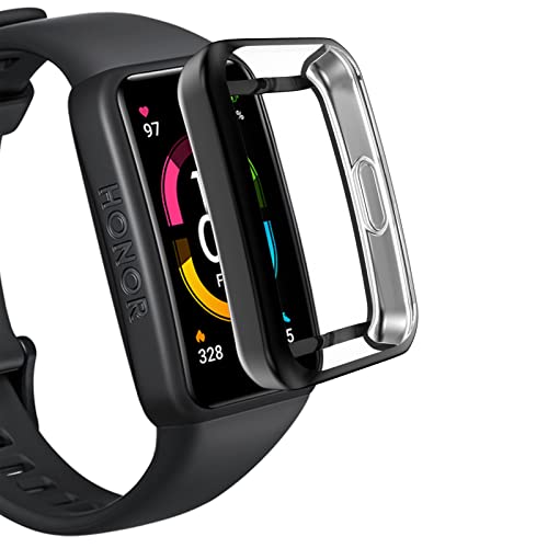 AWADUO Kompatibel mit Huawei Band 7 TPU-Schutzhülle, Smartwatch-Schutzhülle für Huawei Band 6/6 Pro, weich und langlebig von AWADUO