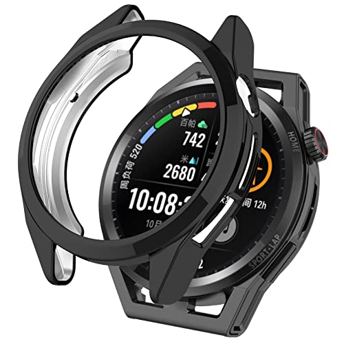 AWADUO Kompatibel mit Huawei Watch GT3 SE Schutzhülle, Smartwatch PC Schutzhülle Soft Shell Schwarz Smartwatch Zubehör von AWADUO