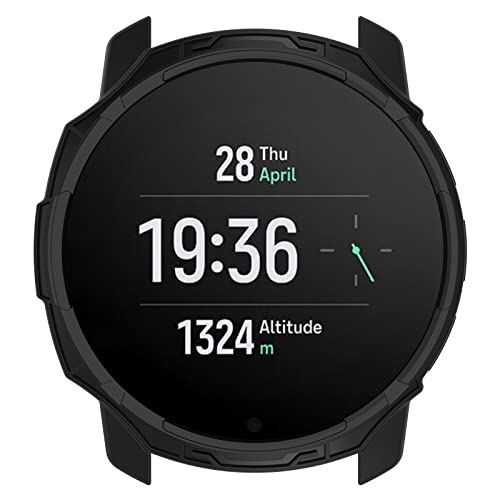 AWADUO Kompatibel mit Suunto 9 Peak Pro Schutzhülle, Smartwatch PC Schutzhülle Soft Shell Schwarz Smartwatch Zubehör von AWADUO