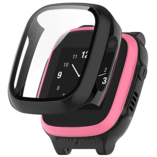 AWADUO Smartwatch Full Coverage PC-Schutzhülle mit Displayschutz aus gehärtetem Glas, kompatibel mit Xplora X5 Play, weich und langlebig von AWADUO