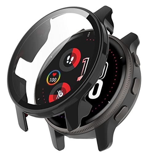 AWADUO Smartwatch Full Coverage PC-Schutzhülle mit Displayschutzfolie aus gehärtetem Glas, kompatibel mit Garmin Venu 2 Plus, weiches und langlebiges Smartwatch-Zubehör von AWADUO