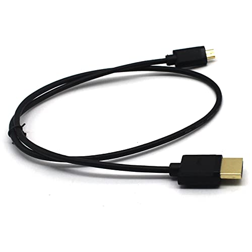 AWADUO Standard HDMI 2.0 auf Micro HDMI Kabel, Ultra Cord HDMI Stecker auf Micro HDMI Kabel 4K*2K@60Hz, Unterstützt Monitor/Laptop (0.6M,OD3.2) von AWADUO