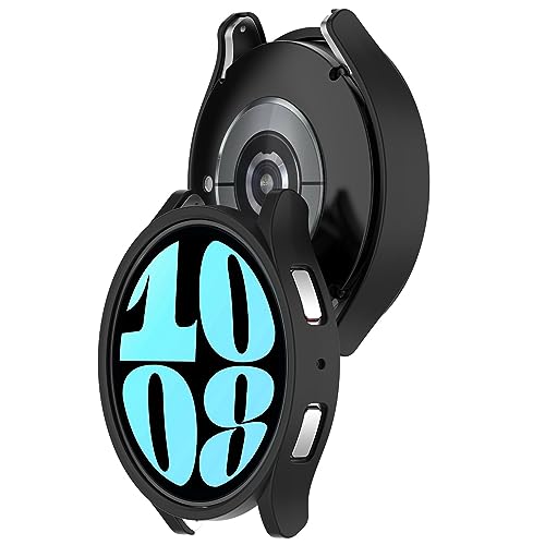 AWADUO kompatibel mit Samsung Galaxy Watch 6 40mm PC Schutzhülle Abdeckung, Smartwatch Schutzhülle Shell Weiche und dauerhafte Uhr Zubehör (schwarz) von AWADUO