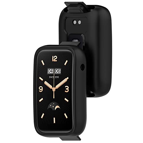 AWADUO kompatibel mit Xiaomi Band 7 Pro Schutzhülle, Smartwatch PC Schutzhülle Soft Shell Schwarz Smartwatch Zubehör von AWADUO