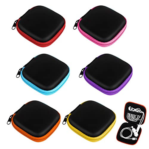 AWAVM 6 Stück Kopfhörer Tasche, Eva-Tragetasche Aufbewahrungstasche, Earphones Etui Case, Box Für Earbuds, Bluetooth, U Disk, Sd-Karten AWAVM 6 Stück Kopfhörer Tasche, Eva-Tragetasche Aufbewahrungstasche, Earphones Etui Case, Box Für Earbuds, Bluetooth, U Disk, Sd-Karten von AWAVM