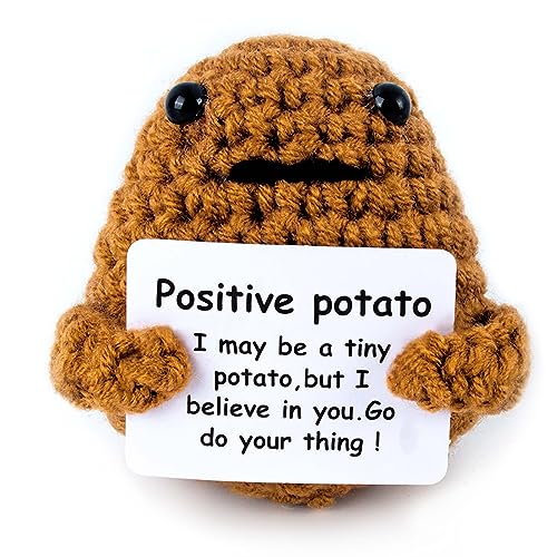 AWAVM Nette und Lustige Kartoffel Emoji, Positive Kartoffel Handgemachte Häkelpuppe, Rucksack Anhänger Kleine Puppe, Dekoration, Geschenk AWAVM Nette und Lustige Kartoffel Emoji, Positive Kartoffel Handgemachte Häkelpuppe, Rucksack Anhänger Kleine Puppe, Dekoration, Geschenk von AWAVM