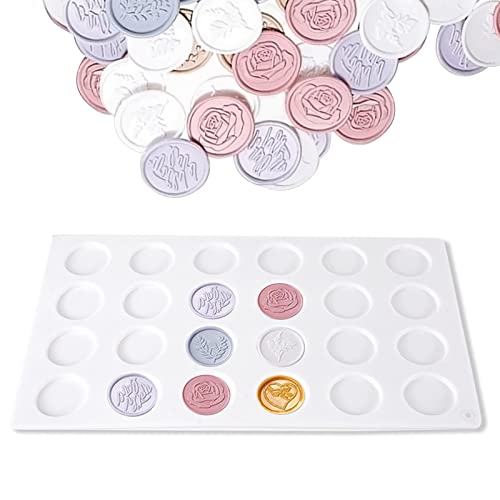 AWAVM Pad für Wachssiegel Stempel Silikonform für Wachssiegel Flache Runde Scheibe Silikonform Schale Epoxidharz zum Wachsen mit Klebstoff DIY Craft AWAVM Pad für Wachssiegel Stempel Silikonform für Wachssiegel Flache Runde Scheibe Silikonform Schale Epoxidharz zum Wachsen mit Klebstoff DIY Craft von AWAVM