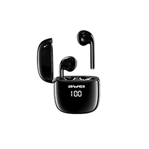 AWEI Sport-Kopfhörer, kabellos, mit Ladehülle, T28P, Spiele/Musikmodus, Smart Touch, Bluetooth 5.1 von AWEI