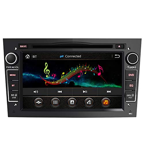 AWESAFE 2-DIN Autoradio mit Navi für Opel, 7 Zoll Touchscreen Radio unterstützt Lenkrad Bedienung USB SD RDS Bluetooth - Schwarz von AWESAFE