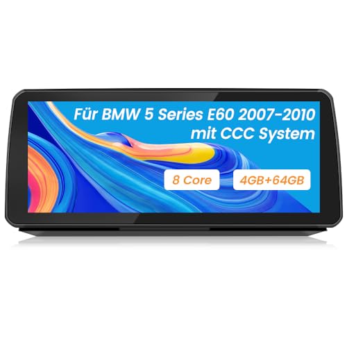 AWESAFE Android Autoradio für BMW E60 E61 E63 E64 (2003-2010) mit CCC System12.3 Zoll Screen mit Carplay, Android Auto, Navigation von AWESAFE