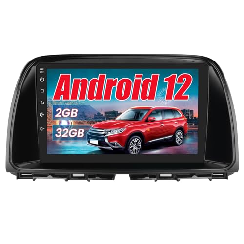 AWESAFE Android Autoradio für Mazda CX-5 2013-2016 Android 12 Radio mit Navigation Carplay Android Auto unterstützt Bluetooth FM Radio DAB+ WiFi USB von AWESAFE