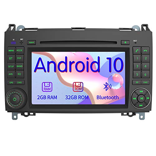 AWESAFE Autoradio für Mercedes-Benz, Android 11, unterstützt DAB+ WLAN CD DVD Bluetooth MirrorLink 2 Din 7 Zoll Bildschirm von AWESAFE