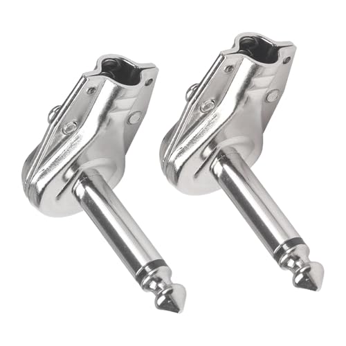 ＡＷＨＡＯ 2x Jack Plug Connector Plug Microfon Plug Premium Connector Pedal Board von ＡＷＨＡＯ