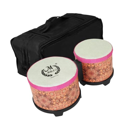 ＡＷＨＡＯ Bongo Trommel Set 5 Zoll Und 6 Zoll mit Tasche für Koordination Und Unterricht, Orange von ＡＷＨＡＯ