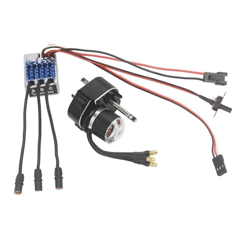 ＡＷＨＡＯ Bürstenloser Motormetallgetriebe ESC Combo Electric Speed ​​Controller 1/12 Maßstab RC -Auto Easy Installieren Sie RC -Zubehör für MN99s, Black T von ＡＷＨＡＯ