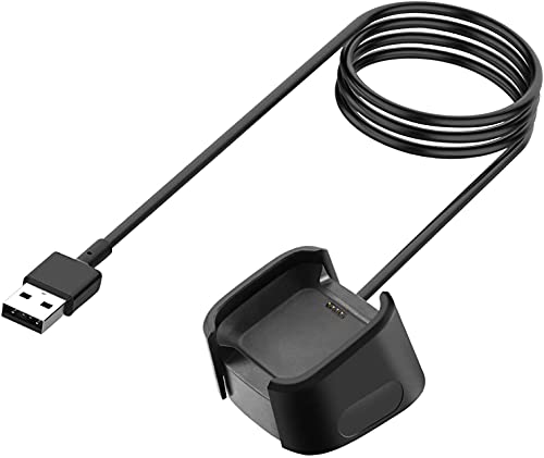 AWINNER Ladegerät kompatibel mit Fitbit Versa 2 (Nicht für Versa/Versa Lite), 2er-Pack Ersatz-USB-Ladekabel, Dock-Ständer für Versa 2 Gesundheit & Fitness Smartwatch, 91 cm, Robustes Netzkabel von AWINNER