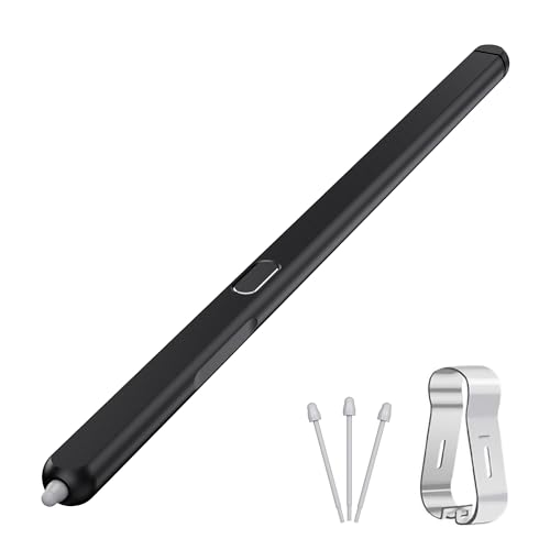 AWINNER Z Fold 5 S Pen kompatibel mit Samsung Galaxy Z Fold5 Slim Pen, kompakter S-Stift, schlanke 1,5 mm Stiftspitze 4096 Druckstufen, Eingabestift (schwarz) von AWINNER