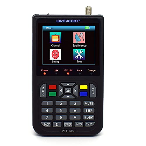 Satellitensignalfinder - V9 HD Sat Messgeräte mit Satellitenerkennung DVB-S / S2 / für die exakte Einstellung Ihrer Sat Antenne Unterstützung H.265 Satellitensignalfinder - V9 HD Sat Messgeräte mit Satellitenerkennung DVB-S / S2 / für die exakte Einstellung Ihrer Sat Antenne Unterstützung H.265 von AWKAQUN