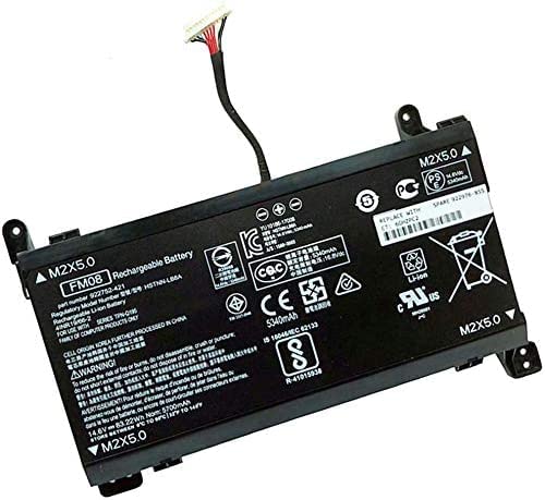 12 Kabel FM08 Laptop-Akku Ersatz kompatibel für HP Omen 17-AN014NG HSTNN-LB8A 922752-421 922976-855 TPN-Q195 Serie Laptop 83,22 Wh 5700 mAh 14,6 V 12 Kabel FM08 Laptop-Akku Ersatz kompatibel für HP Omen 17-AN014NG HSTNN-LB8A 922752-421 922976-855 TPN-Q195 Serie Laptop 83,22 Wh 5700 mAh 14,6 V von AWMJCLV