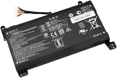 Laptop-Akku, 86 Wh, 5973 mAh, 14,4 V, 16 Kabel, FM08, kompatibel mit HP Omen 17-AN013TX 17-AN014TX 17-AN014NG TPN-Q195 922753-421 922977-855 HSTNN-LB8B Laptop-Akku, 86 Wh, 5973 mAh, 14,4 V, 16 Kabel, FM08, kompatibel mit HP Omen 17-AN013TX 17-AN014TX 17-AN014NG TPN-Q195 922753-421 922977-855 HSTNN-LB8B von AWMJCLV