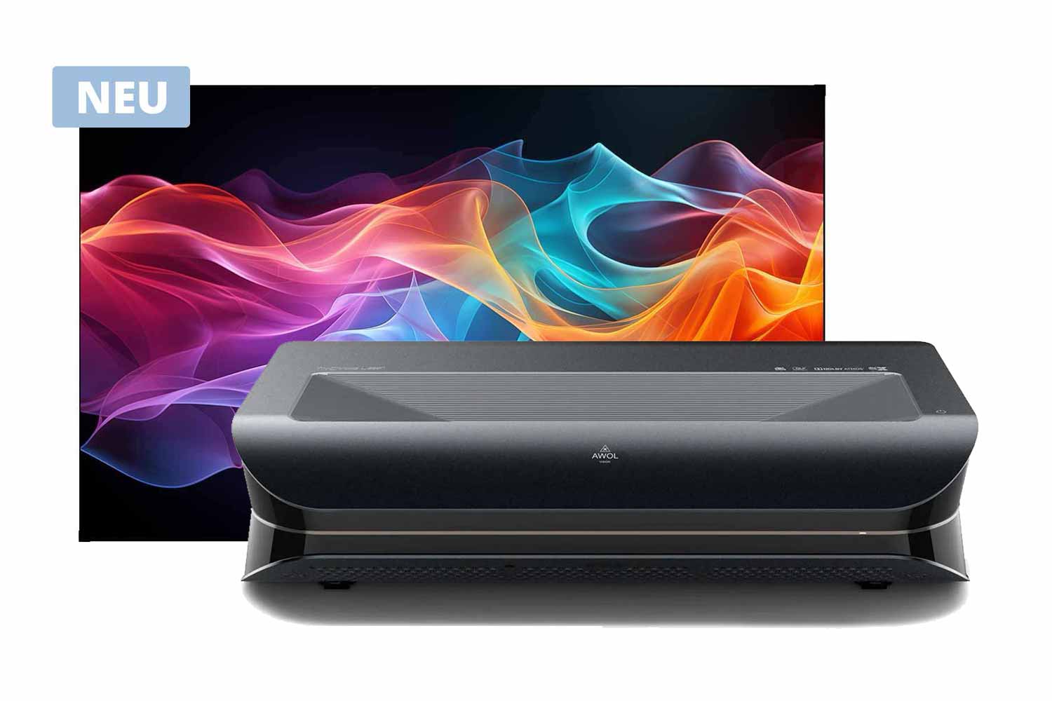 Set: AWOL Vision LTV-3000 Pro Laser TV mit 120 Zoll LumaScreens CLR Leinwand - HEIMKINORAUM Edition Set: AWOL Vision LTV-3000 Pro Laser TV mit 120 Zoll LumaScreens CLR Leinwand - HEIMKINORAUM Edition von AWOL
