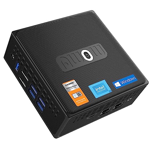 AWOW Mini PC Celeron J3455 6GB LPDDR4, 128GB M.2 SATA SSD, Mini Desktop Computer, Micro PC, Windows 10, 4K HD, Dual HDMI 1.4, Dual WiFi von AWOW