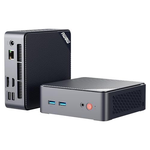 AWOW Mini PC Windows 11 Pro Intel Gen12 N100 Quad Core 3.40GHz, 16GB DDR5 4800MHz 512GB M.2 SSD Mini Desktop Computer, Micro PC Dual Display HDMI DP 4K@60Hz Dual Gigabit Ethernet, WiFi5 von AWOW