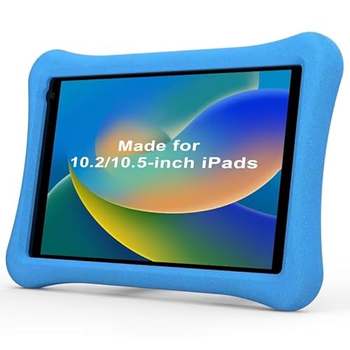 Kinder-Tablet-Hülle für iPad 10.2 & 10.5, kompatibel mit iPad 9. / 8. / 7. Generation (10,2 Zoll, 2021/2020/2019), iPad Air 3. Generation und iPad Pro 10,5 Zoll (26,7 cm), Schutzhülle mit Griff, von AWOW