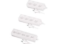 AW WHITE HOUSEHOLD EXTENDER WITHOUT GROUNDING 4 - SOCKETS 5,0m von AWTOOLS